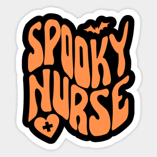 Spooky nurse, Halloween Sticker